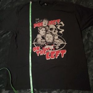 Men's xl Last Podcast on the Left Crew Tee Black